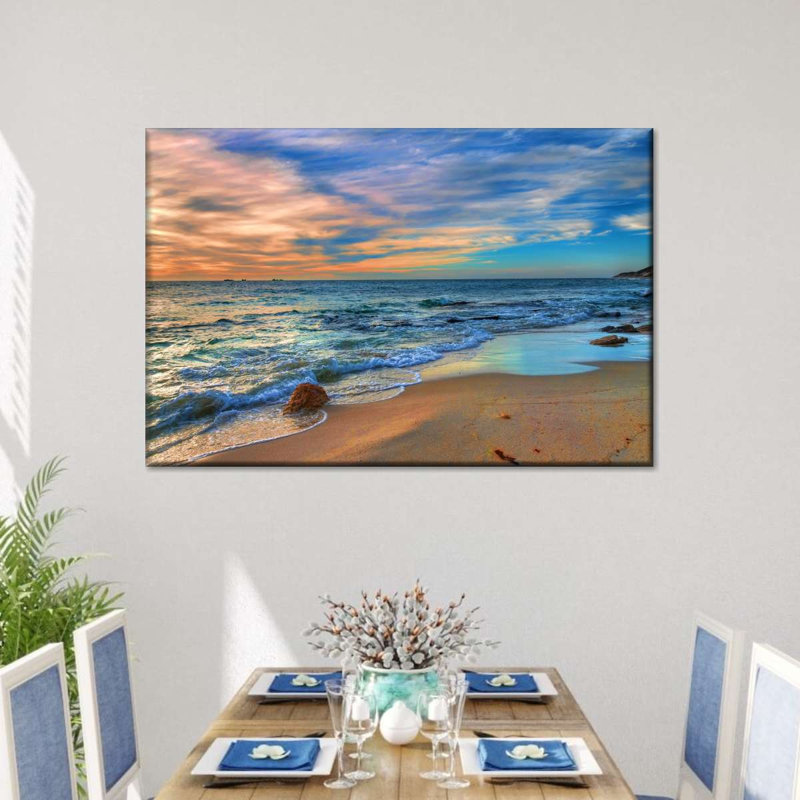 «Beach In Perth», reproduction sur toile, H 26 po x l 39 po x P 1,25 po