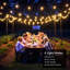 Alero 760cm Solar Powered 26 - Bulb Festoon Lights String Light