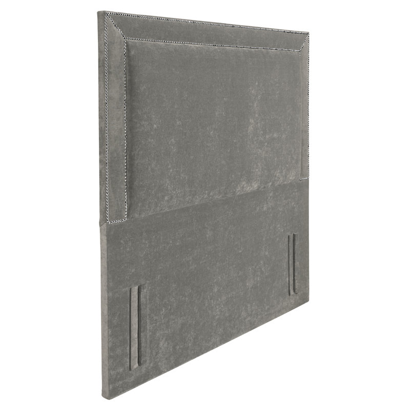 Daveney Upholstered Headboard, Double (4'6), Silver