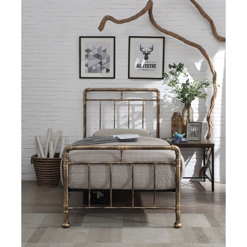 Alsip Bed, Single (3'), Antique Bronze