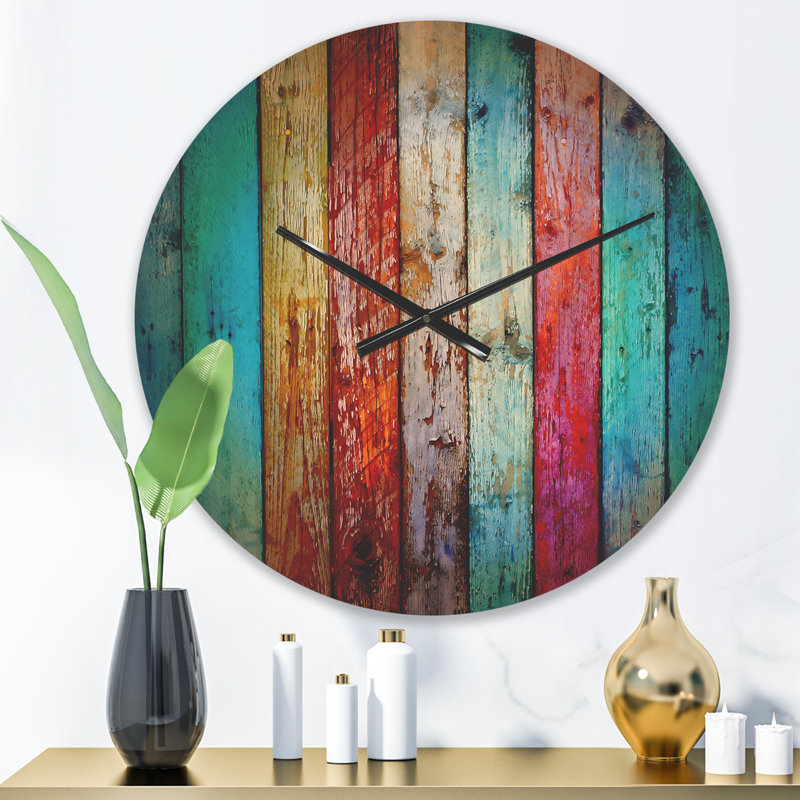 Horloge murale en bois rétro, Petit