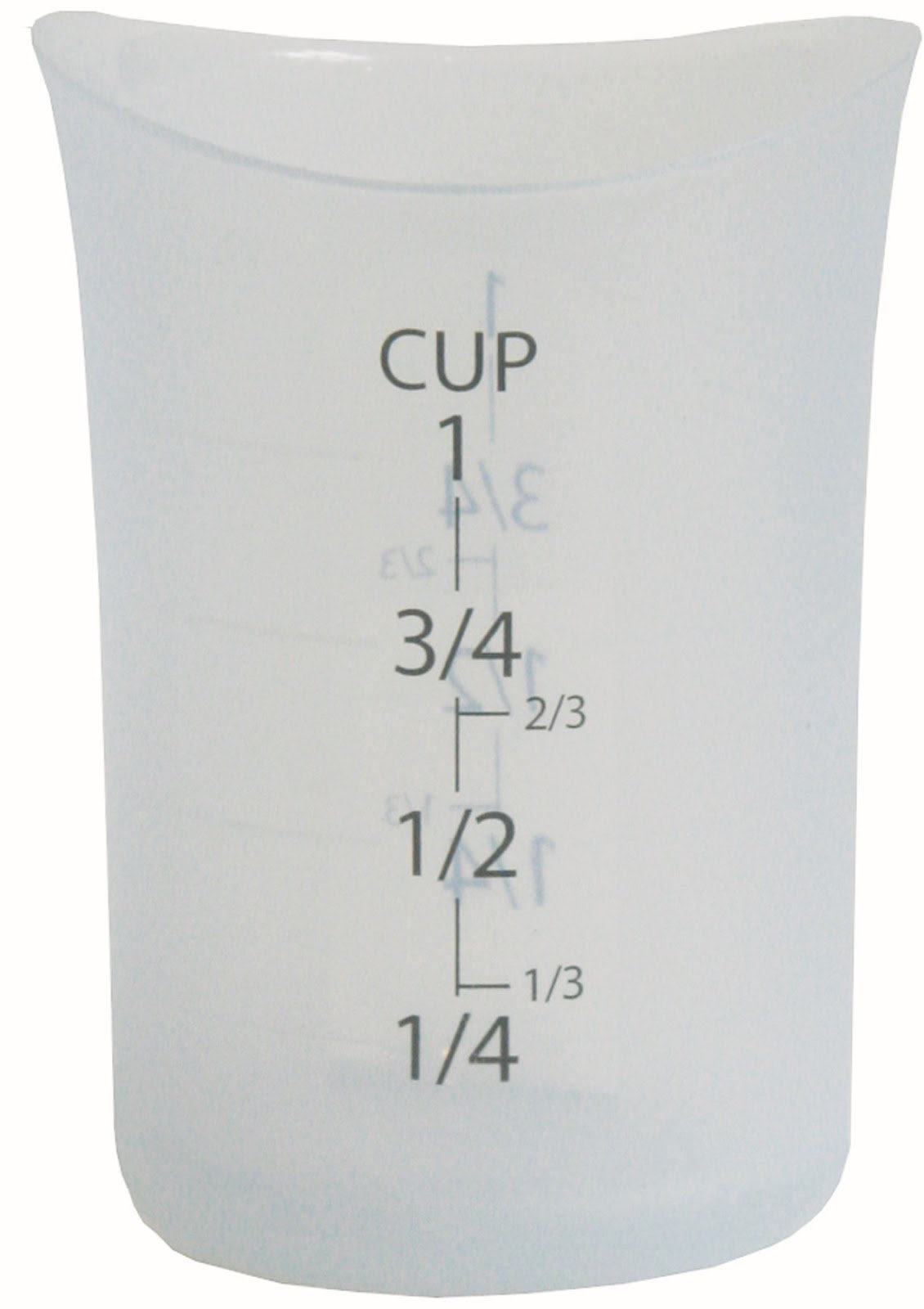 iSi Basics Silicone Flexible Clear Measuring Cup, 4 Cup