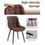 Ensemble de 6 chaises de salle à manger en cuir Marymar-77357384