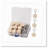 50-Piece Wooden Keychain DIY Crafting Set
