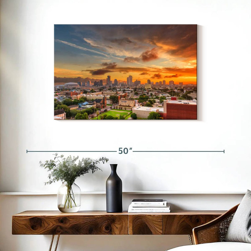 Sireci New Orleans Sundown, 24" H x 36" W