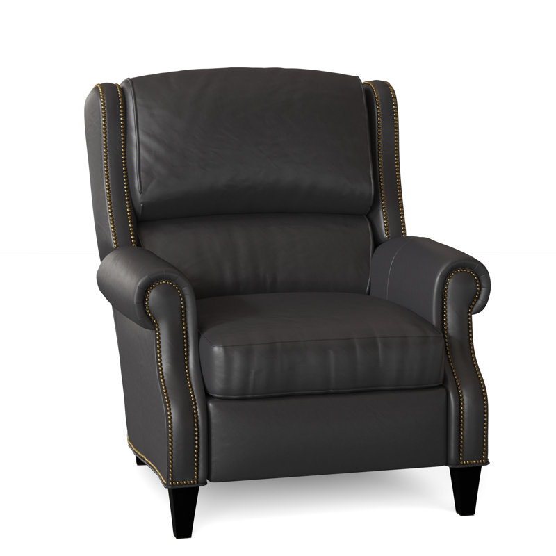 Huss Recliner, Outsider Raven Genuine Leather, Plantation, Power