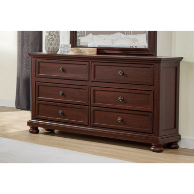 Mobilier de chambre à coucher contemporain en bois à 6 tiroirs