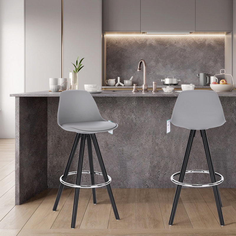 Athens 75cm Bar Stool, Grey
