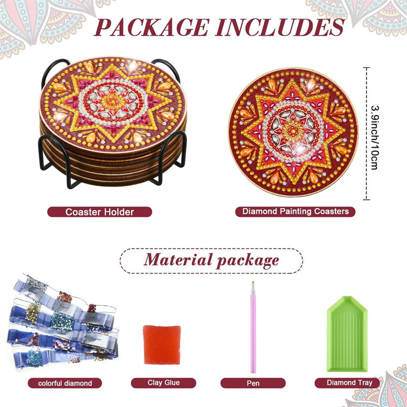 Ensemble de sous-verres 5 pièces 