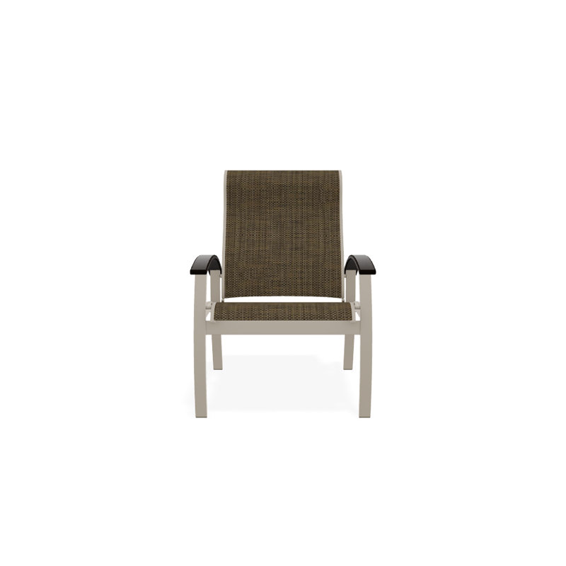Chaise de patio Askar, Beacon taupe Sunbrella®, Noir, Désert texturé