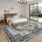 Oriental Machine Washable Area Rugs for Living Room Non-Slip Low Pile Distressed Carpet with Rubber Backing for Bedroom Dining Room Nursey-652532947