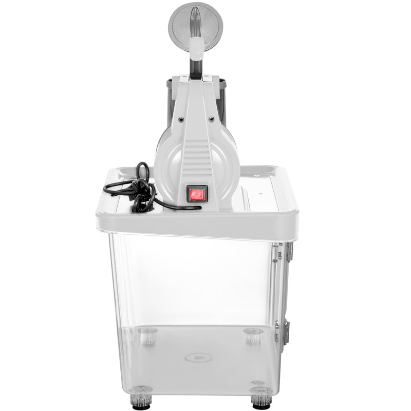 110V Commercial Ice Crusher 440LBS/H, ETL Approved 300W Electric Snow Cone Machine with Dual Blades, Stainless Steel Shaved Ice Machine with Safety On/Off Switch for Family, Restaurants, Bars
