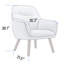 30.31" Wide Stitch-Tufted Linen Blend Upholstered Armchair-547669990