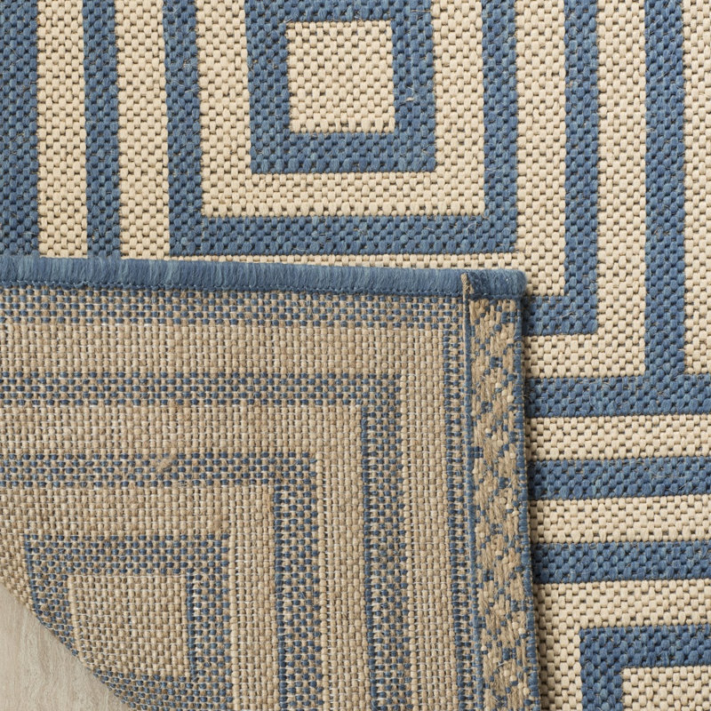 Kelli 100 Performance Geometric Indoor/Outdoor Area Rug, Runner 2'2" X 8'