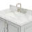 37'' Single Bathroom Vanity with Carrara Marble Top-93359471