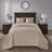 Reversible Quilt Set Khaki King/Cal King