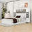 Wooden Platform Bed With 2 Drawers and Trundle and Cabinet-645334669-645334671-608654780
