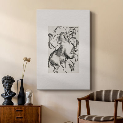 Vintage Sketch XCVI -Custom Wrapped Gallery Cavas