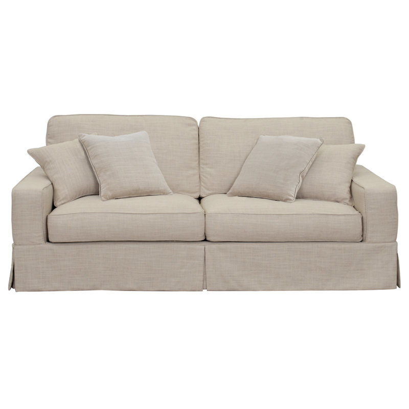 Gauvin 88'' Slipcovered Sofa