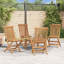 Folding Patio Dining Armchair with Cushion