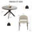 Modern Round Kitchen Dining Table Set with Dining Chairs-112460107-112460105
