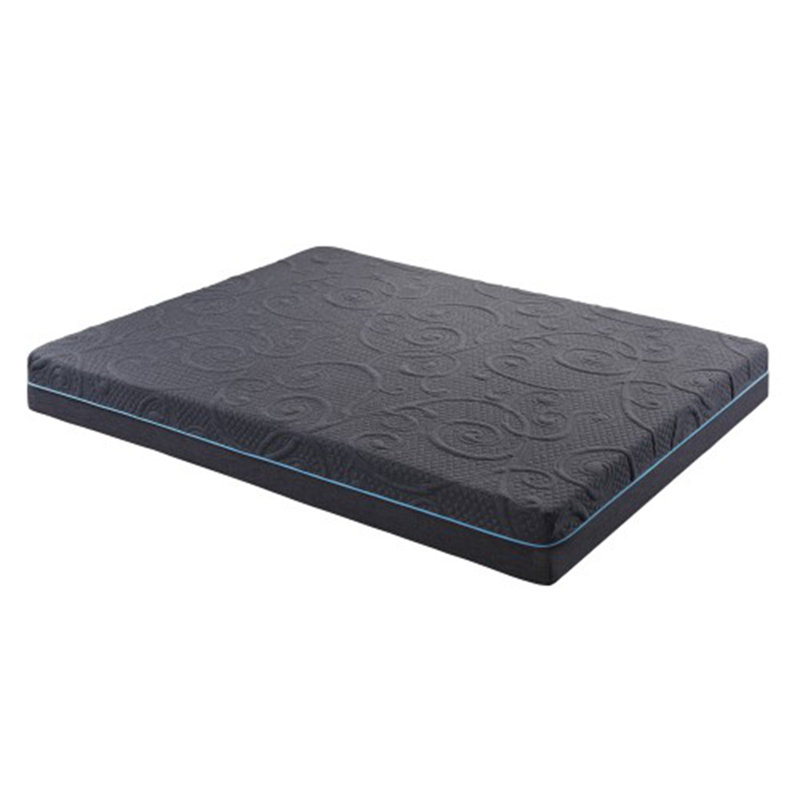 8" Firm Gel-Infused Memory Foam Hybrid Mattress - Dark Gray, Boxed for Sturdy Comfort, Queen