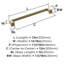 Poignée électroménager champagne doré 12 po (305 mm) Appoint-92144812-121723931