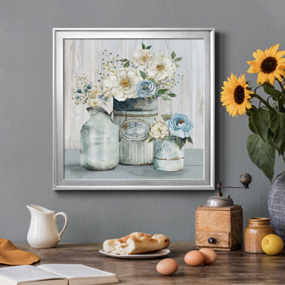 " French Garden Flowers II " Painting Print