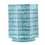 17x17x20" Stool with Capiz Design, Blue Multi