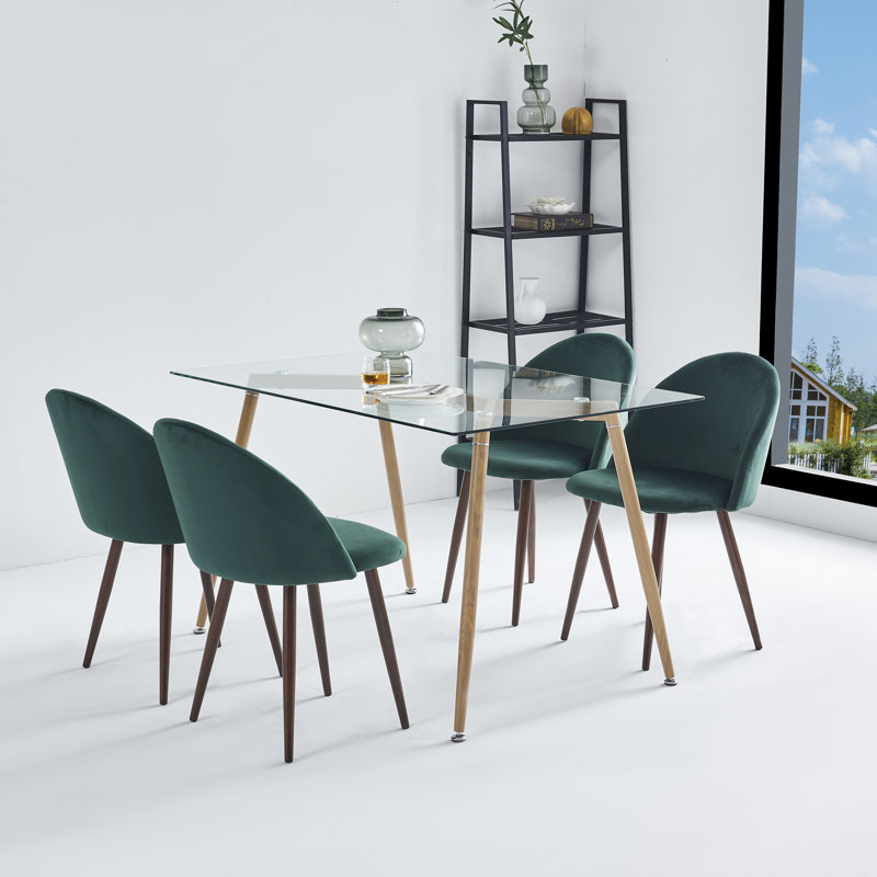 Ensemble repas pour 4 personnes Tillie, 5, Vert