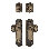 Nostalgic Warehouse Meadows Entry Set with Meadows Knob