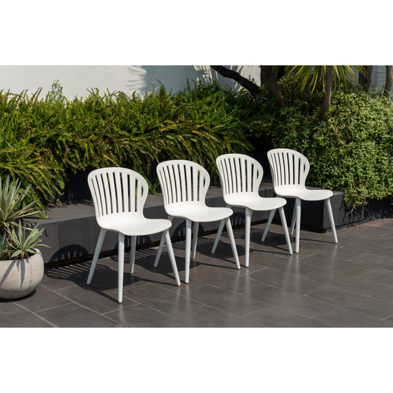 Amazonia Milky Extendable 11Pc Outdoor Patio Aluminum And Resin Dining Set