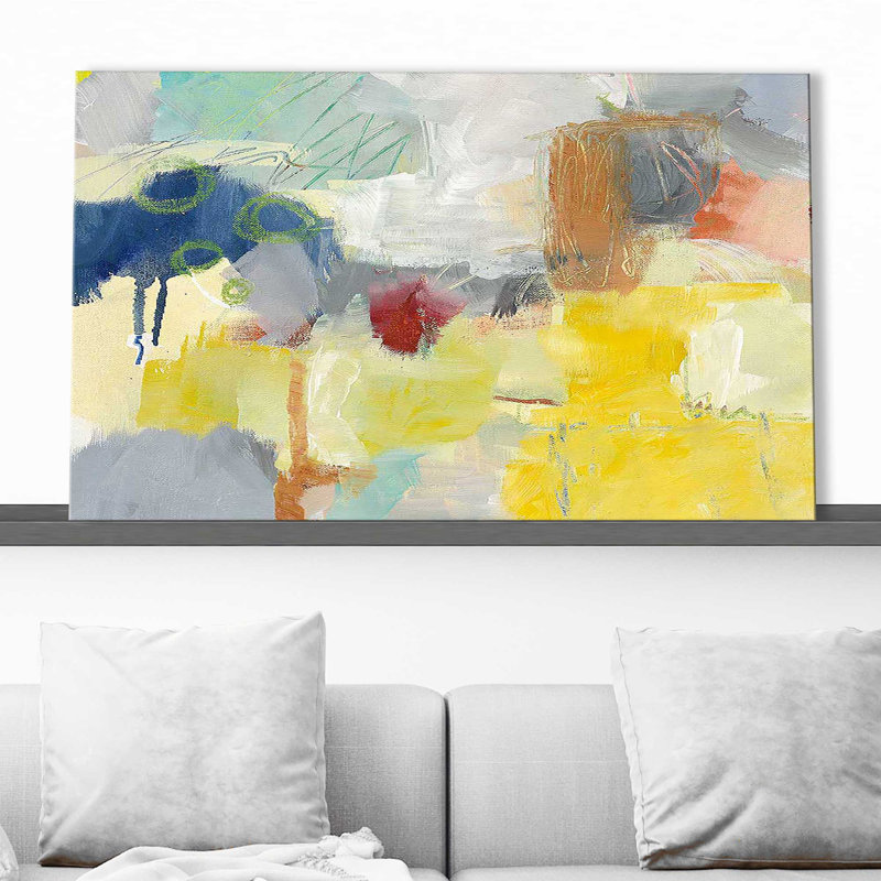 Summer Rising II Crop - peinture, Toile tendue, H 24 po x l 40 po x P 1,5 po