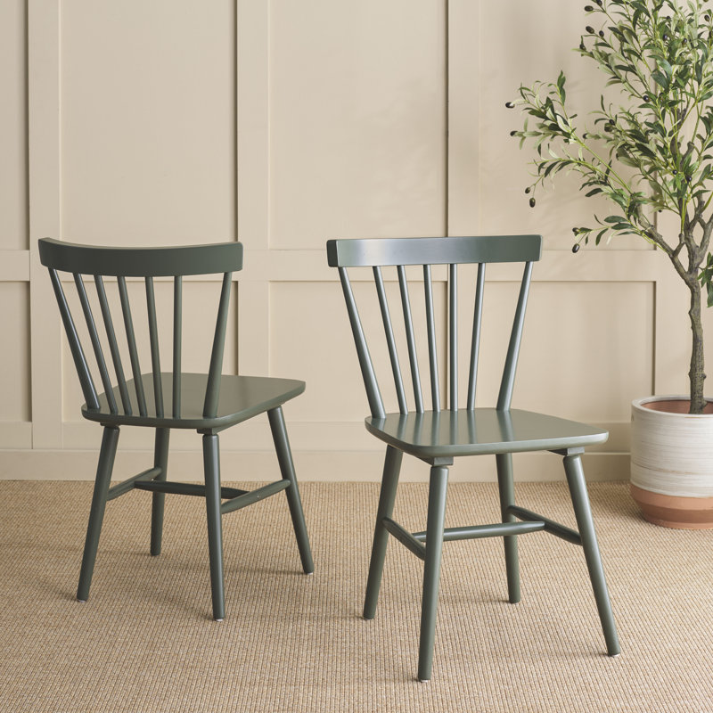 Antoya 17.83'' H Solid Wood Side Chair, Dusty Green