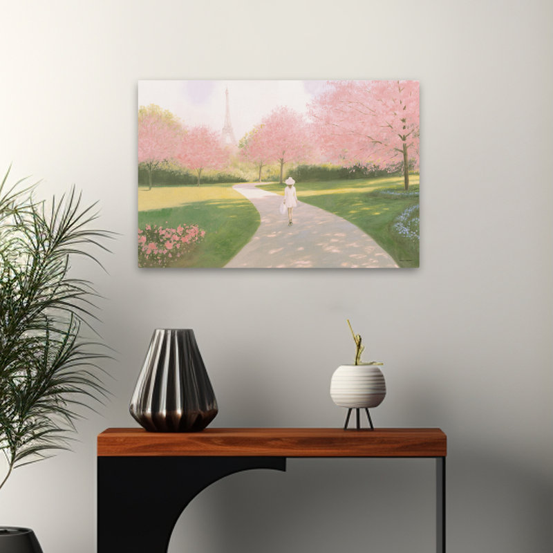 Printemps français et contemporain à Paris II, H 24 po x l 16 po