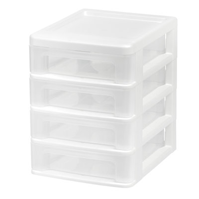 Rangement de bureau empilable en plastique IRIS