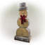 Statue de bonhomme de neige en bois-68635290