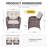 Harbor Gymojoy Wide T-Shaped High Back Outdoor Chairs Set With 5-Inch Cushion For Patio & Balcony-116937577