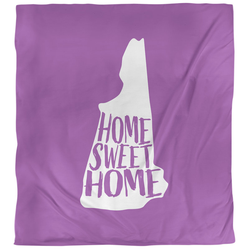 Housse de couette home new hampshire, Microfibre, Housse de couette pour grand lit, Violet