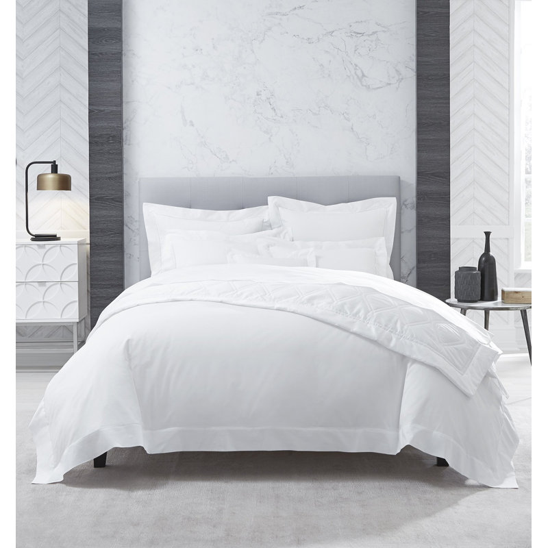 Sereno Percale Fitted Sheet, White, California king Fitted Sheet