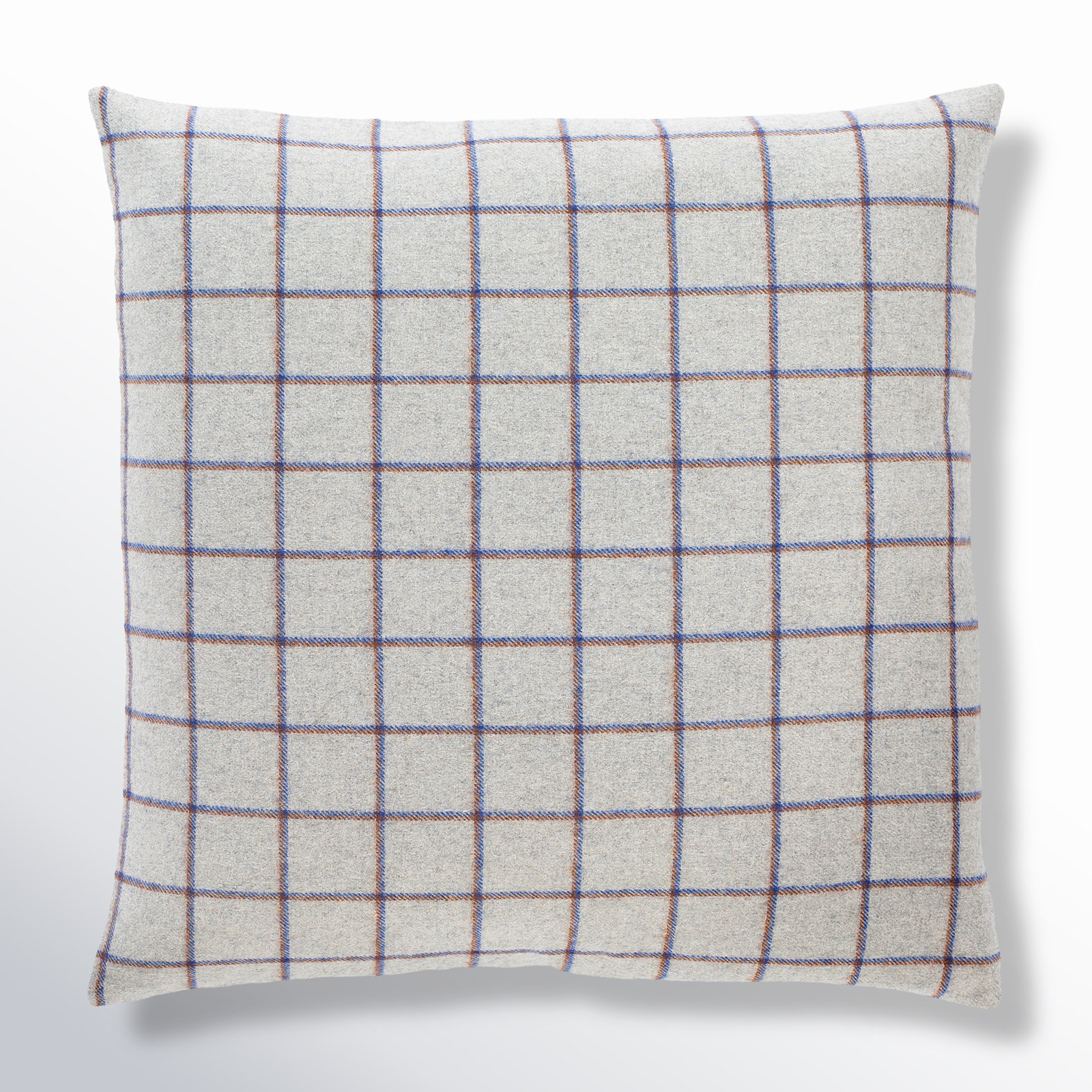Saratoga Plaid Wool Pillow Cover, 18" x 18"