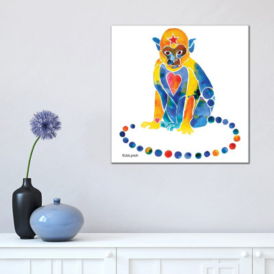 Monkey 1 Piece Wrapped Canvas Wall Art