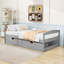 Lit plateforme simple en bois avec 2 tiroirs-2088973679