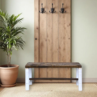 Banc d'entrée de style rustique