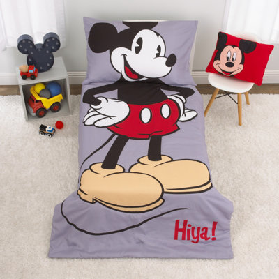 Nojo MickeyMouse 4 Piece Toddler Bedding Set