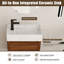 Ensemble de vanité murale simple Quell 22 po avec comptoir en céramique-441615241