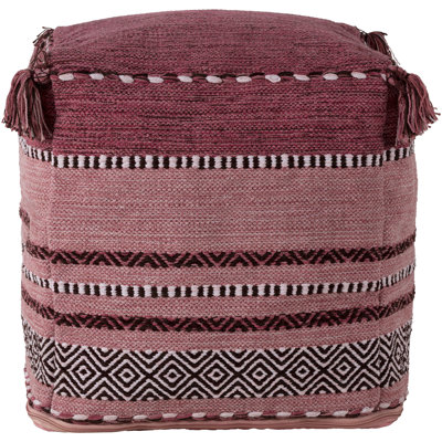 Maddin 18" Square Pouf Ottoman by Dakota Fields
