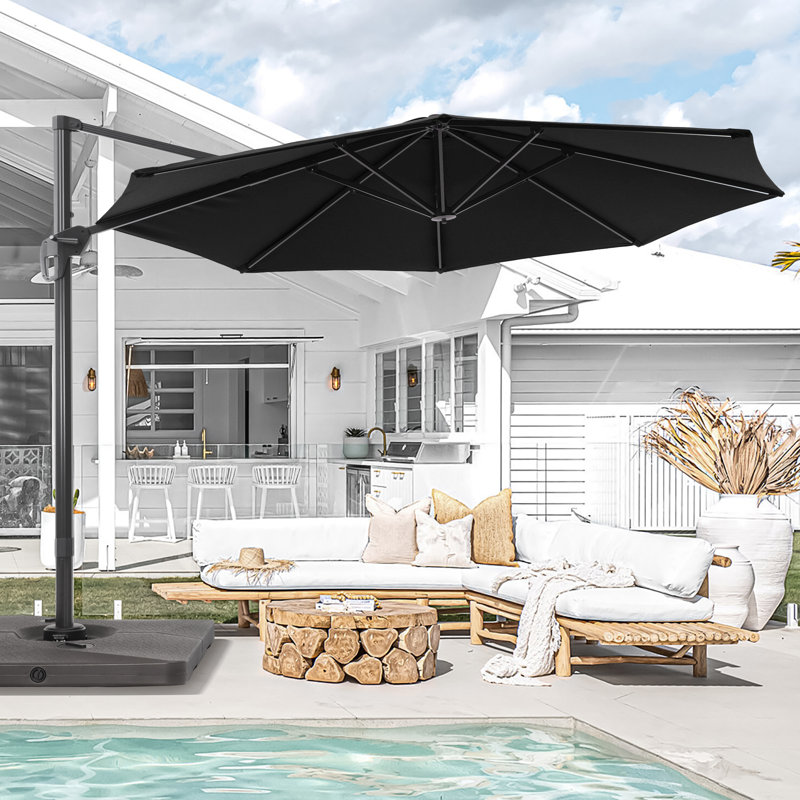 Parasol 11 'Cantilever, Noir