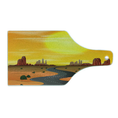 East Urban Home Glass Summer Cutting Board
