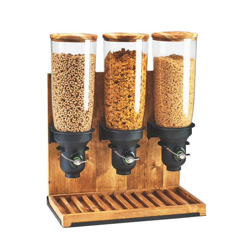 Madera 4.5 Liter Triple Canister Cereal Dispenser